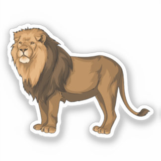 Lionvectorillustratie Sticker