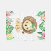 LionventilatorWaterverf Fleece Deken (Voorkant (Horizontaal))