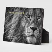 Lionvertrouwensprijsopgave Inspirerend Fotoplaat (Zijkant)