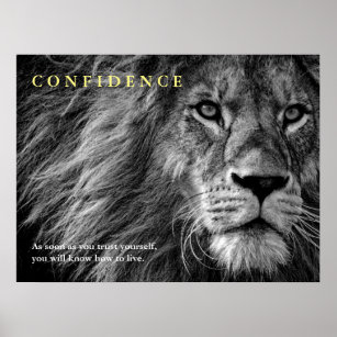 Lionvertrouwensprijsopgave Inspirerend Poster