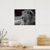 Lionvertrouwensprijsopgave Inspirerend Poster (Keuken)