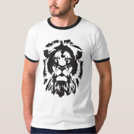 Lionzijde, geschilderd leeuw, tattoo van leeuwenho t-shirt