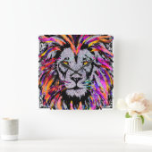 Lionzijde - Realistisch leeuwenkoppeling wandklok (Huis)