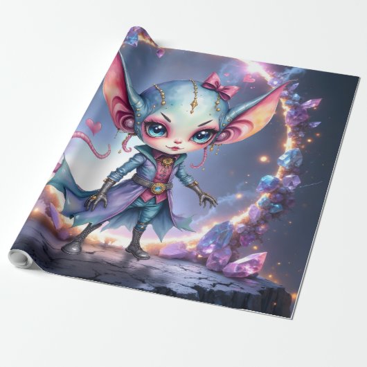 Liora – Kristallen Hart van de Sterren Cadeaupapier (Uitgerold)