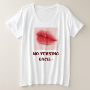 Lip artisticiteit aantrekkelijk grote maat t-shirt
