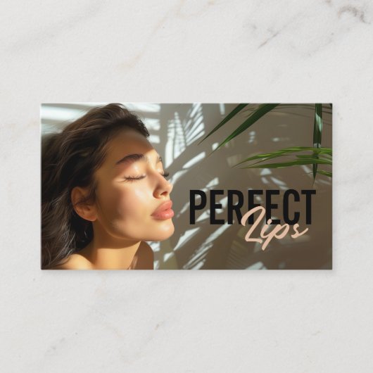 Lip Augmentatie Lippen Vulling Procedure Visitekaartje (Voorkant)