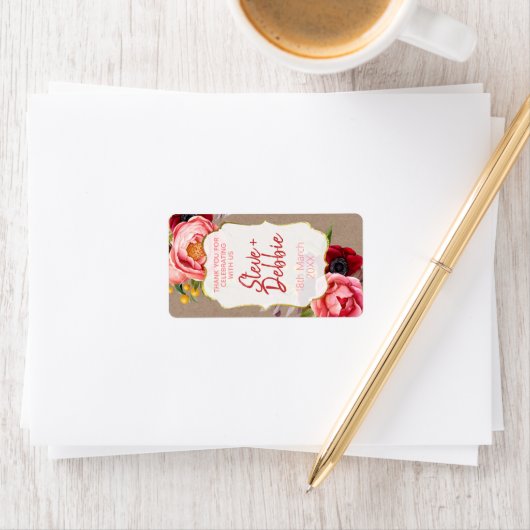 Lip Balm Bedankt voor je huwelijk. Etiket (Insitu)