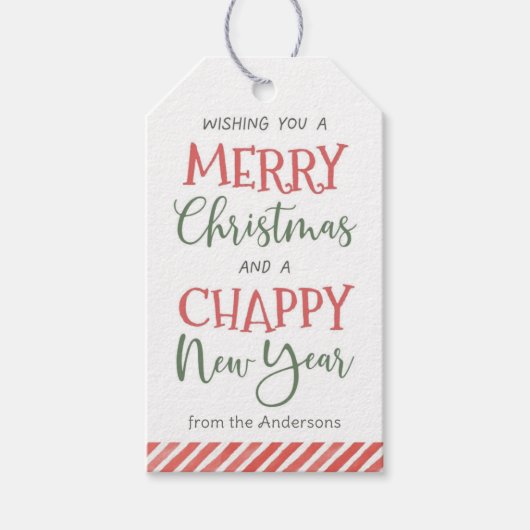 Lip Balm Christmas Holiday Cadeaulabel (Voorkant)