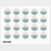Lip Balm Etiket Modern Stofblauw  (Vel)