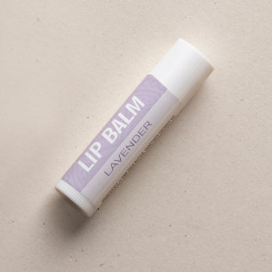 Lip Balm Label - Lavender - 1,25-inch vierkant