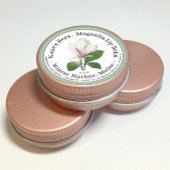 Lip Balm Label met Bleke roze vlakke illustratie