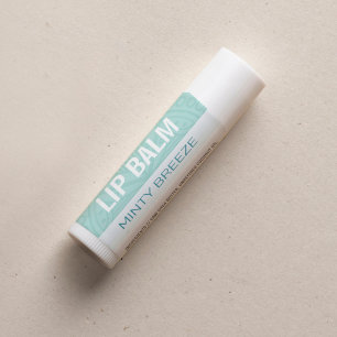 Lip Balm Label - Minty Breeze - 1,25-inch vierkant