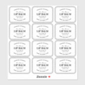 Lip Balm-labels wissen Sticker (Vel)
