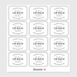 Lip Balm-labels wissen Sticker