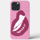 Lip Bite WAT Hoesje-Mate iPhone Case Case (Achterkant)