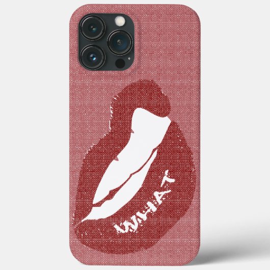 Lip Bite WAT Hoesje-Mate iPhone Case Case (Achterkant)
