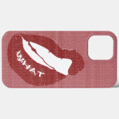 Lip Bite WAT Hoesje-Mate iPhone Case Case (Achterkant (horizontaal))