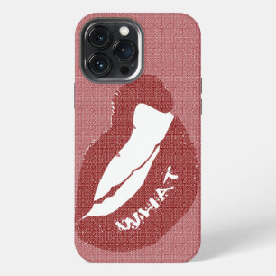 Lip Bite WHAT Case-Mate iPhone Hoesje iPhone 13 Pro Max Hoesje