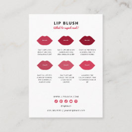 Lip Blush Aftercare Instructies PMU Instructie Visitekaartje