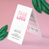 Lip Blush Aftercare Retro Roze Logo PMU Lip Tattoo Visitekaartje