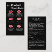 Lip Blush Nazorg Kaart w / Dubbelzijdig ontwerp Visitekaartje (Voorkant / Achterkant)