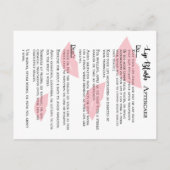 Lip Blush-stadia van genezing en nazorg Briefkaart (Achterkant)