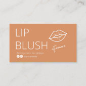 Lip Blush Tattoo Aftercare Advice Card Visitekaartje (Voorkant)
