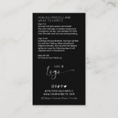 Lip Blush Tattoo Minimale Logo na de Intel Health  Visitekaartje (Achterkant)