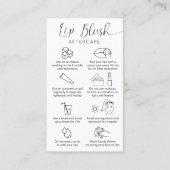 Lip Blush Tattoo Minimale Logo na de Intel Health  Visitekaartje (Voorkant)