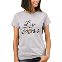 Lip Boss met Gold Kiss Tee Shirt
