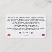 Lip Boss-Visitekaartje Visitekaartje (Achterkant)