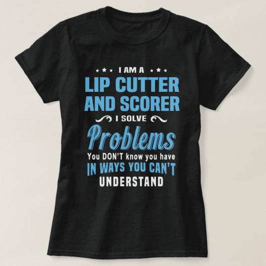 Lip cutter en scorer t-shirt (Design voorkant)