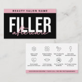 Lip Filler Botox Aftercare Instructions Editable Visitekaartje (Voorkant / Achterkant)