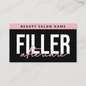 Lip Filler Botox Aftercare Instructions Editable Visitekaartje (Voorkant)