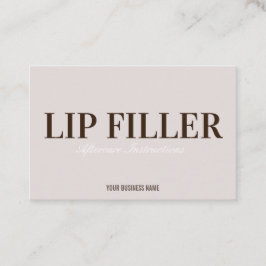 Lip Filler Natercare Visitekaartje