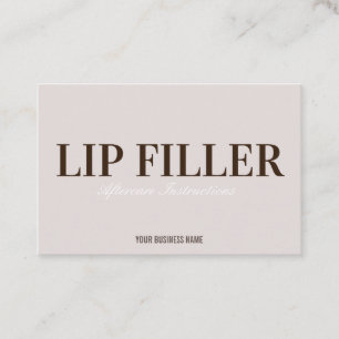 Lip Filler Natercare Visitekaartje