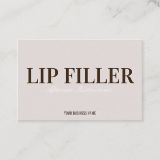 Lip Filler Natercare Visitekaartje