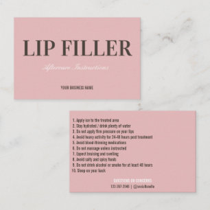 Lip Filler Natercare Visitekaartje