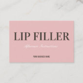 Lip Filler Natercare Visitekaartje (Voorkant)