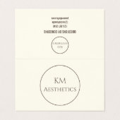 Lip Filler Natercare Visitekaartje (Buitenkant ongevouwen)