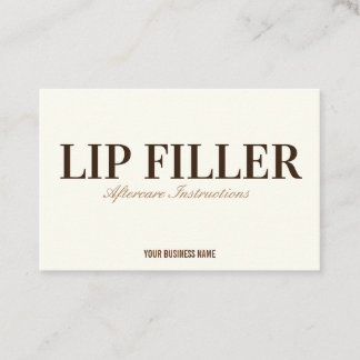 Lip Filler Natercare Visitekaartje