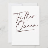 Lip Filler Queen Injectable Aesthetic N Feestdagenkaart (Voorkant)