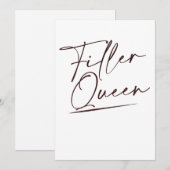 Lip Filler Queen Injectable Aesthetic N Feestdagenkaart (Voorkant / Achterkant)