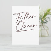 Lip Filler Queen Injectable Aesthetic N Feestdagenkaart (Staand voorkant)