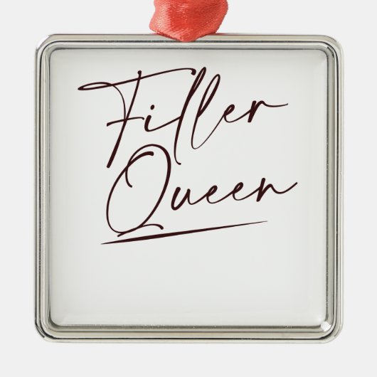 Lip Filler Queen Injectable Aesthetic N Metalen Ornament (Voorkant)