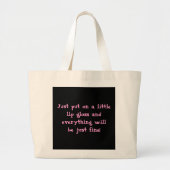 Lip Gloss Bag Grote Tote Bag (Voorkant)