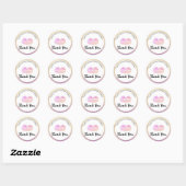 Lip Gloss Business Logo Classic Round Sticker (Vel)