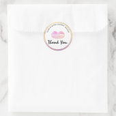 Lip Gloss Business Logo Classic Round Sticker (Tas)