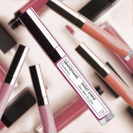 Lip Gloss Eenvoudig Roos Goud Glitter Border Produ Labels