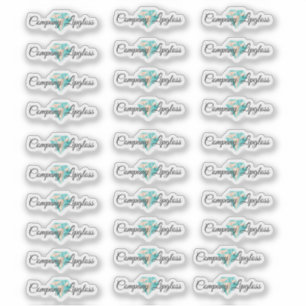 Lip Gloss Packaging Logo Diamond Branding Sticker